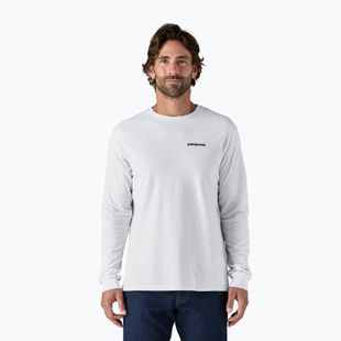 Longsleeve męski Patagonia P-6 Logo Responsibili white