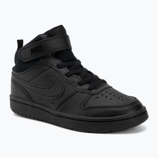 Buty dziecięce Nike Court Borough Mid 2 black/black/black
