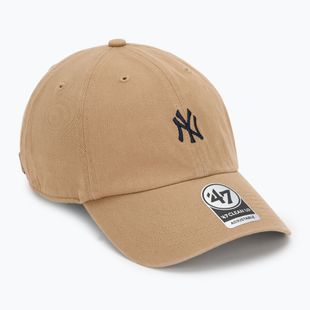Czapka z daszkiem 47 Brand MLB New York Yankees Base Runner CLEAN UP khaki