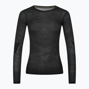 Bluza termoaktywna damska Smartwool Intraknit Merino 200 Crew black/white
