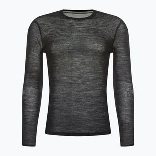 Bluza termoaktywna męska Smartwool Intraknit Merino 200 Crew black/white