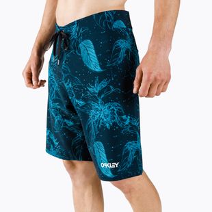 Szorty kąpielowe męskie Oakley Ohana Floral 20" blue flower frog