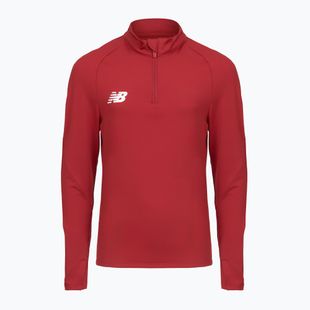 Bluza piłkarska dziecięca New Balance Training 1/4 Zip Knitted burgundy