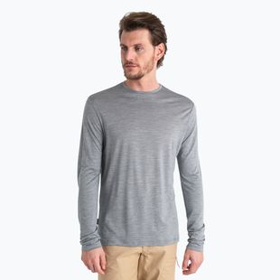 Longsleeve trekkingowy męski icebreaker Merino 125 Cool-Lite Sphere III Tee metro heather
