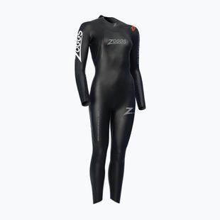 Pianka triathlonowa damska Zoggs Ow Shell Fs 3.2.2 mm black/orange