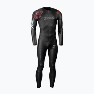 Pianka triathlonowa męska Zoggs Ow Myboost Shell Fs 3.2 mm black/red
