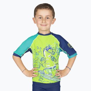 Koszulka do pływania dziecięca Mares Rashguard Shield Kid lime
