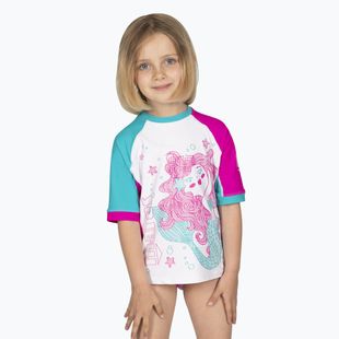 Koszulka do pływania dziecięca Mares Rashguard Shield Kid magenta