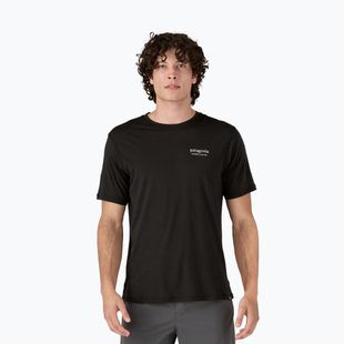 Koszulka męska Patagonia Cap Cool Merino Blend Graphic Shirt heritage header/black