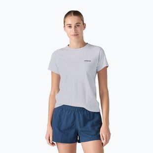 Koszulka damska Patagonia P-6 Logo Responsibili-Tee white