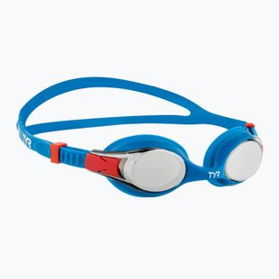 Okulary do pływania dziecięce TYR Swimple Metallized silver/blue/blue