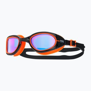Okulary do pływania TYR Special Ops 2.0 Mirrored black/blue/orange