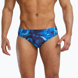 Slipy do pływania męskie TYR Durafast Elite Waveform Brief blue