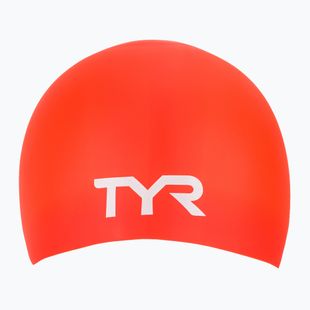 Czepek pływacki TYR Long Hair Wrinkle Free Silicone bright red