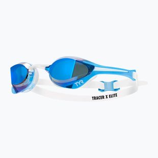Okulary do pływania TYR Tracer-X Elite Racing Mirrored blue/white