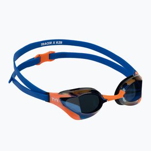 Okulary do pływania TYR Tracer-X RZR Mirrored blue/orange