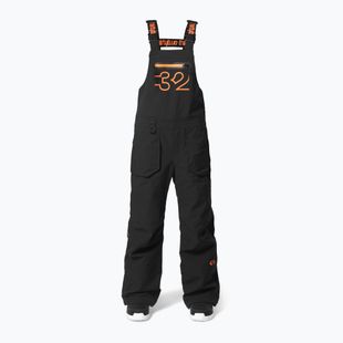 Spodnie snowboardowe dziecięce ThirtyTwo Youth Basement Bib black/orange