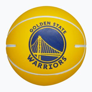 Piłka Super Mini Wilson NBA Dribbler Golden State Warriors yellow