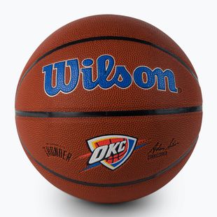 Piłka do koszykówki Wilson NBA Team Alliance Oklahoma City Thunder brown rozmiar 7