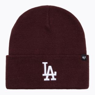 Czapka zimowa 47 Brand MLB Los Angeles Dodgers Haymaker dark maroon