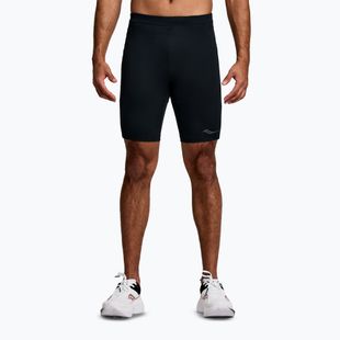 Spodenki do biegania męskie Saucony Fortify Lined Half black