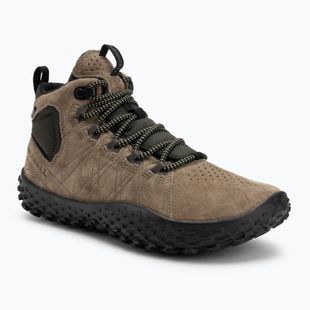 Buty barefoot męskie Merrell Wrapt Mid WP olive/black