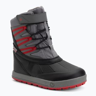 Śniegowce dziecięce Merrell Snow Bank 5.0 WP black/red