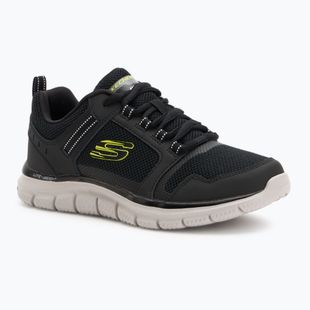Buty męskie SKECHERS Track Knockhill black/lime