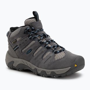 Buty trekkingowe damskie KEEN Headout Mid Waterproof steel grey/blue heaven