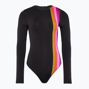 Strój kąpielowy jednoczęściowy damski damski Hurley Fiji Fantasy Tie Back Surf Suit black