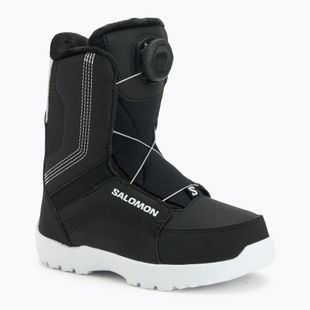 Buty snowboardowe dziecięce Salomon Whipstar Boa Jr black/black/white