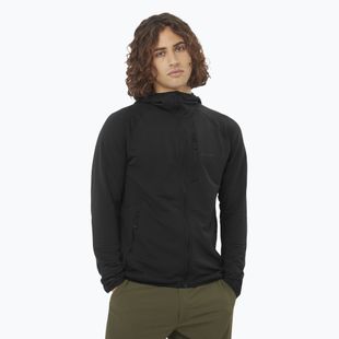 Bluza trekkingowa męska Salomon Sntial Lightwarm Hybrid deep black