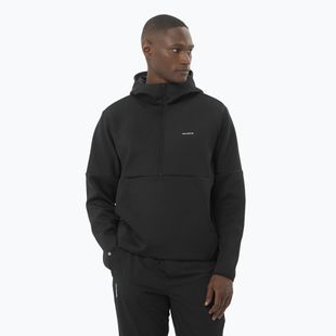 Bluza męska Salomon SHAKEout Half Zip Hooded deep black