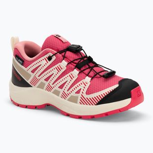 Buty turystyczne dziecięce Salomon XA PRO V8 WP rouger/vanila/flamino pink