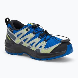 Buty turystyczne dziecięce Salomon XA PRO V8 WP nautical blue/black/sharp green