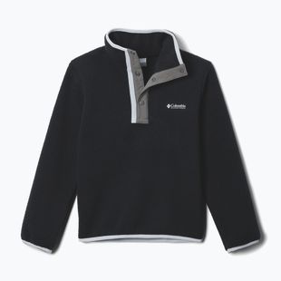 Bluza polarowa dziecięca Columbia Halvetia II Half Snap Fleece black/city grey