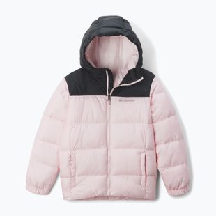 Kurtka ocieplana dziecięca Columbia Puffect Hooded satin pink/black