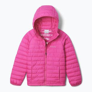 Kurtka ocieplana dziecięca Columbia Powder Lite II Hooded pink ice