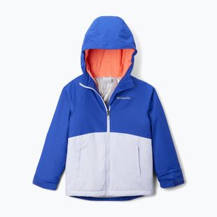 Kurtka narciarska dziecięca Columbia Alpine Action III snowdrift melange/clematis blue