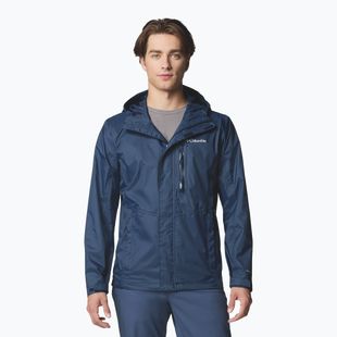 Kurtka przeciwdeszczowa męska Columbia Pouring Adventure III collegiate navy