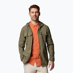 Bluza trekkingowa męska Columbia Skien Valley Hooded stone green