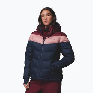 Kurtka narciarska damska Columbia Abbott Peak II Ins collegiate navy/rich wine/eraser pink