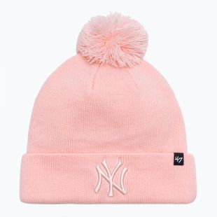 Czapka zimowa 47 Brand MLB New York Yankees Breakaway pink