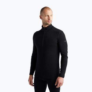Bluza termoaktywna męska icebreaker 260 Tech LS Half Zip black
