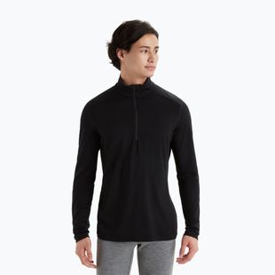 Bluza termoaktywna męska icebreaker Merino 200 Oasis Half Zip black