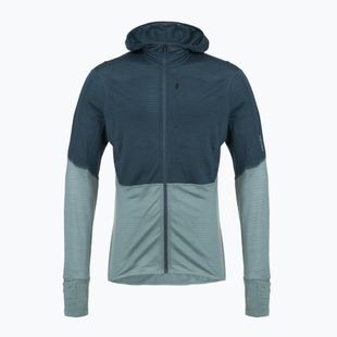 Bluza trekkingowa męska icebreaker Merino 200 RealFleece Descender Zip Hoodie abyss/blue ash/black