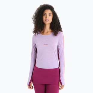Bluza termoaktywna damska icebreaker 125 Zoneknit Crewe purple gaze