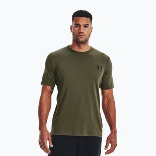 Koszulka męska Under Armour Sportstyle Left Chest marine green/black
