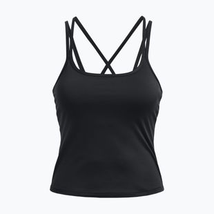 Koszulka treningowa damska Under Armour Meridian Fitted Tank black/metallic silver