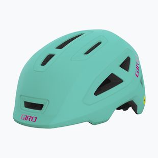 Kask rowerowy dziecięcy Giro Scamp II Jr matte screaming teal/bright pink